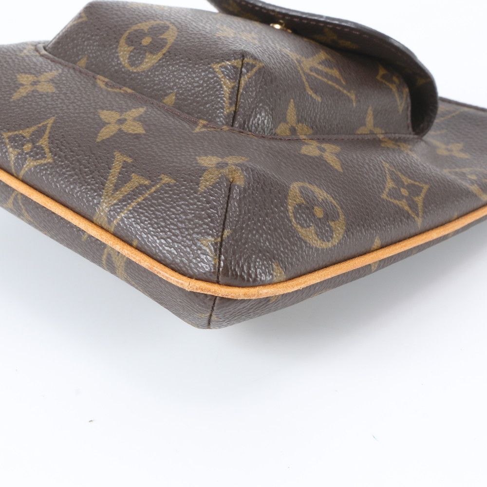 Louis Vuitton Monogram Partition Leather Pouch Clutch Mini Bag — view 4