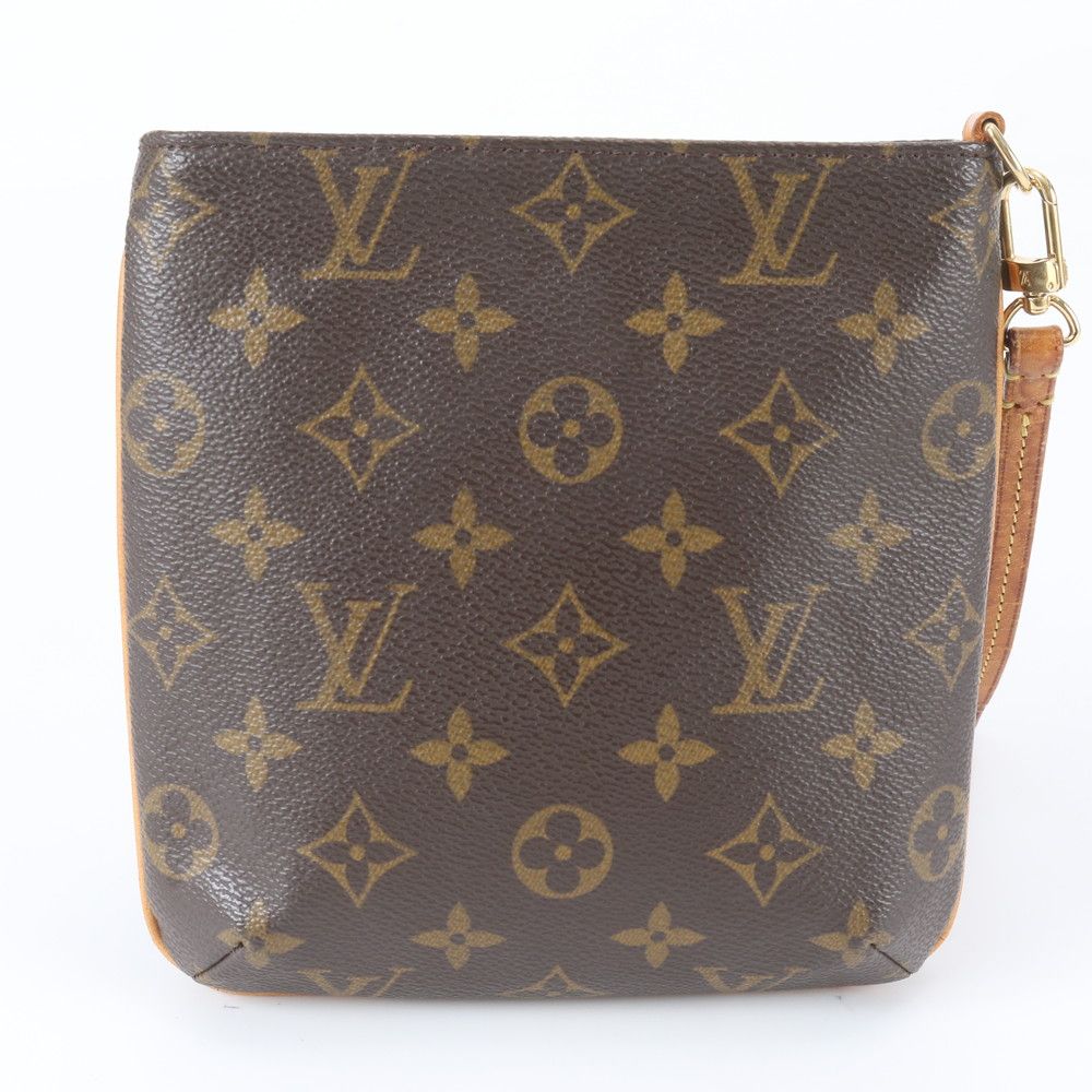 Louis Vuitton Monogram Partition Leather Pouch Clutch Mini Bag — view 3