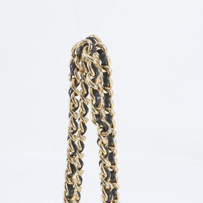 Prada Tessuto Nylon Quilted Triangle Logo Chain Shoulder Bag Navy — view 2