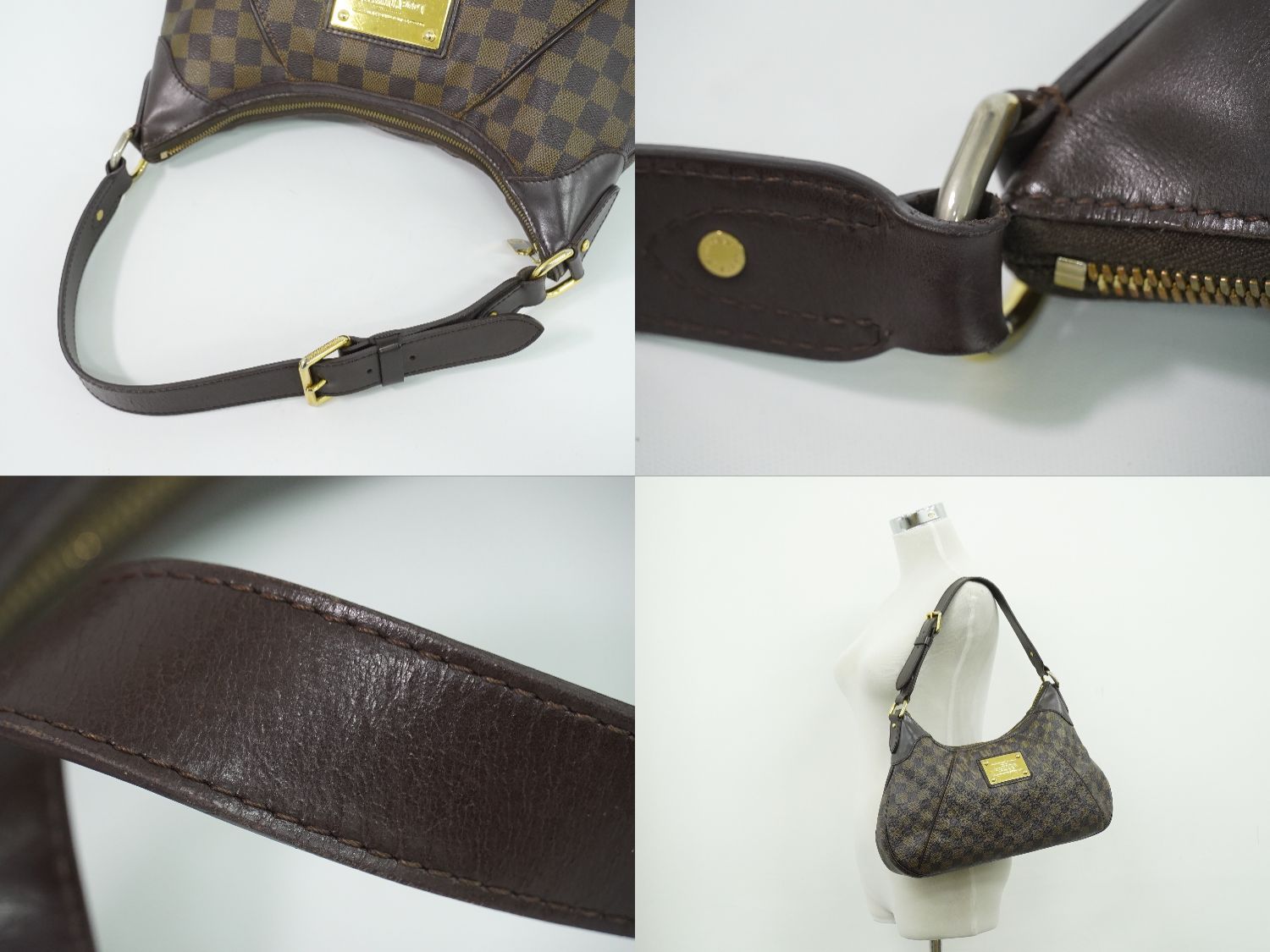 Louis Vuitton LV Thames GM Damier Ebene Shoulder Bag Brown — view 6