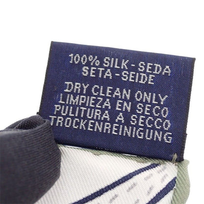 Hermes Carre 90 Bagage Silk Gray Clair Vert Multicolor Scarf — view 8