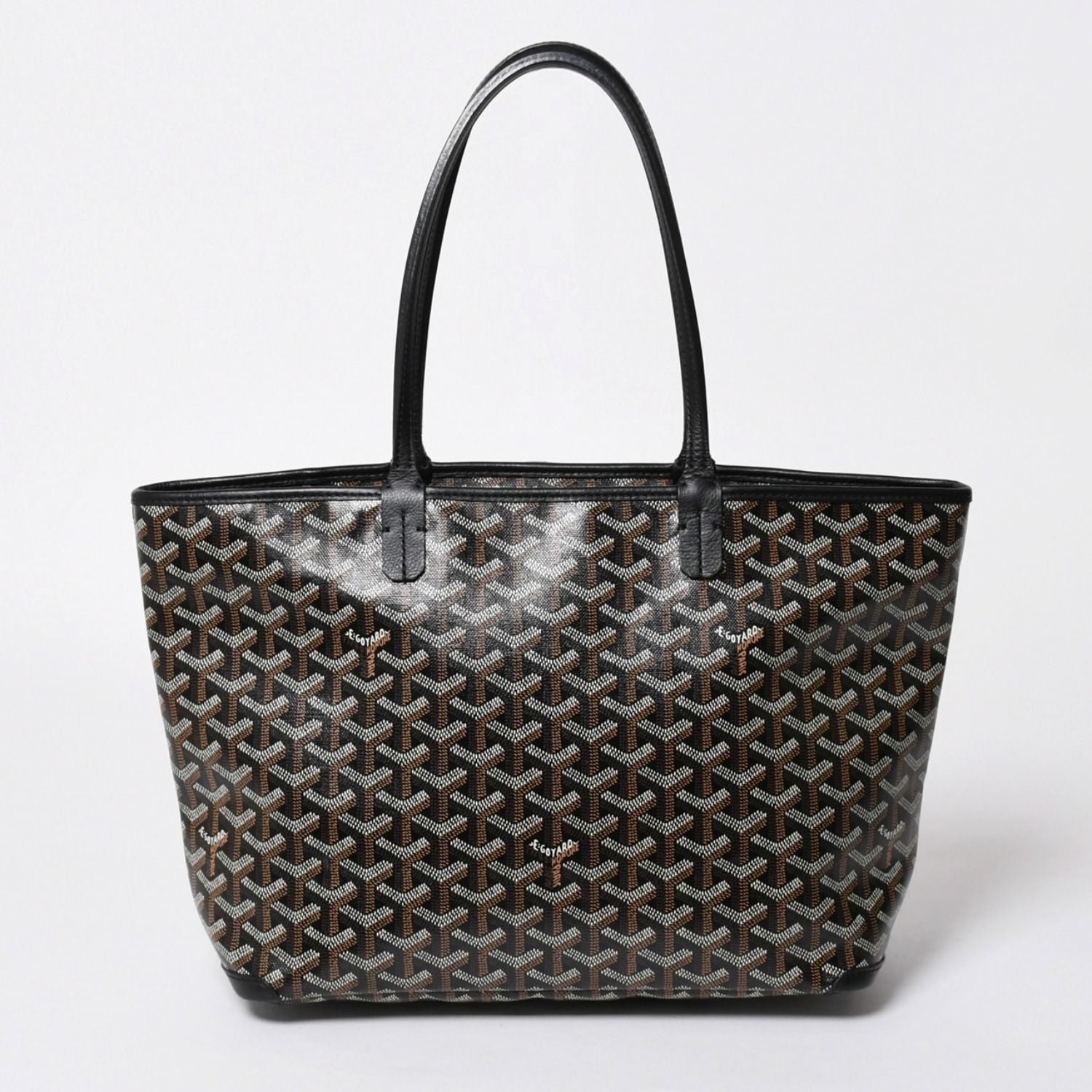Goyard Artois MM Tote Leather Black