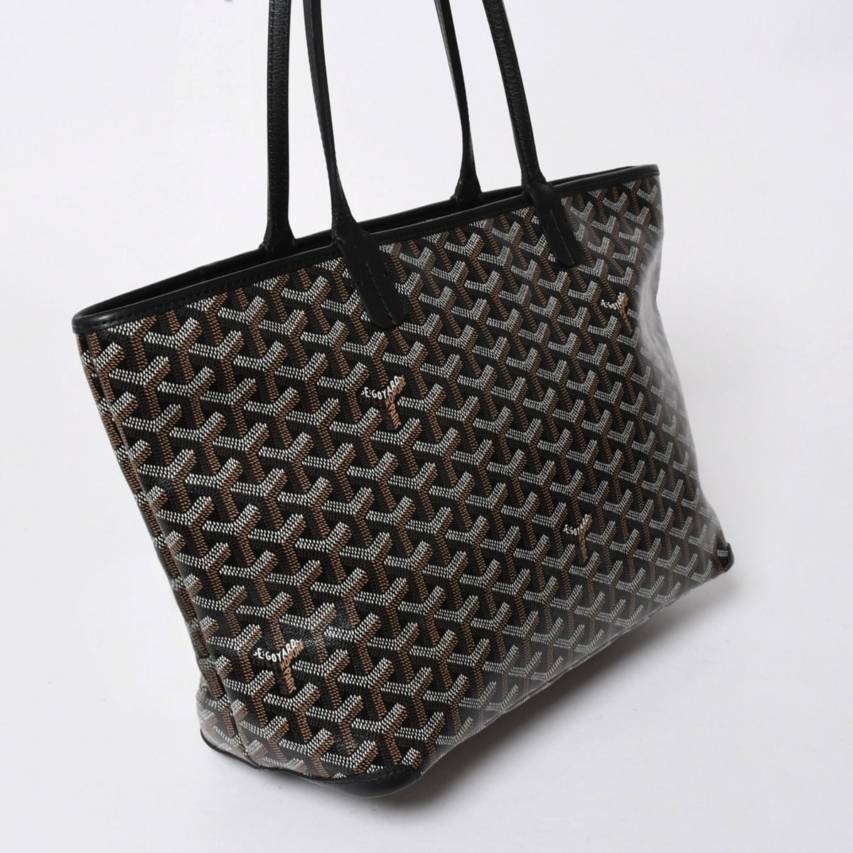 Goyard Artois MM Tote Leather Black — view 3