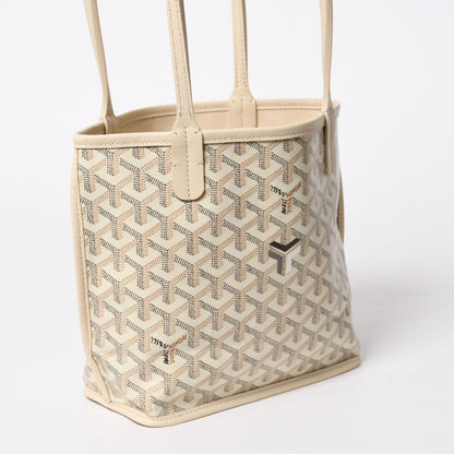 Goyard Tote Anjou Mini Ivory Sand Black Brown Reversible — view 5