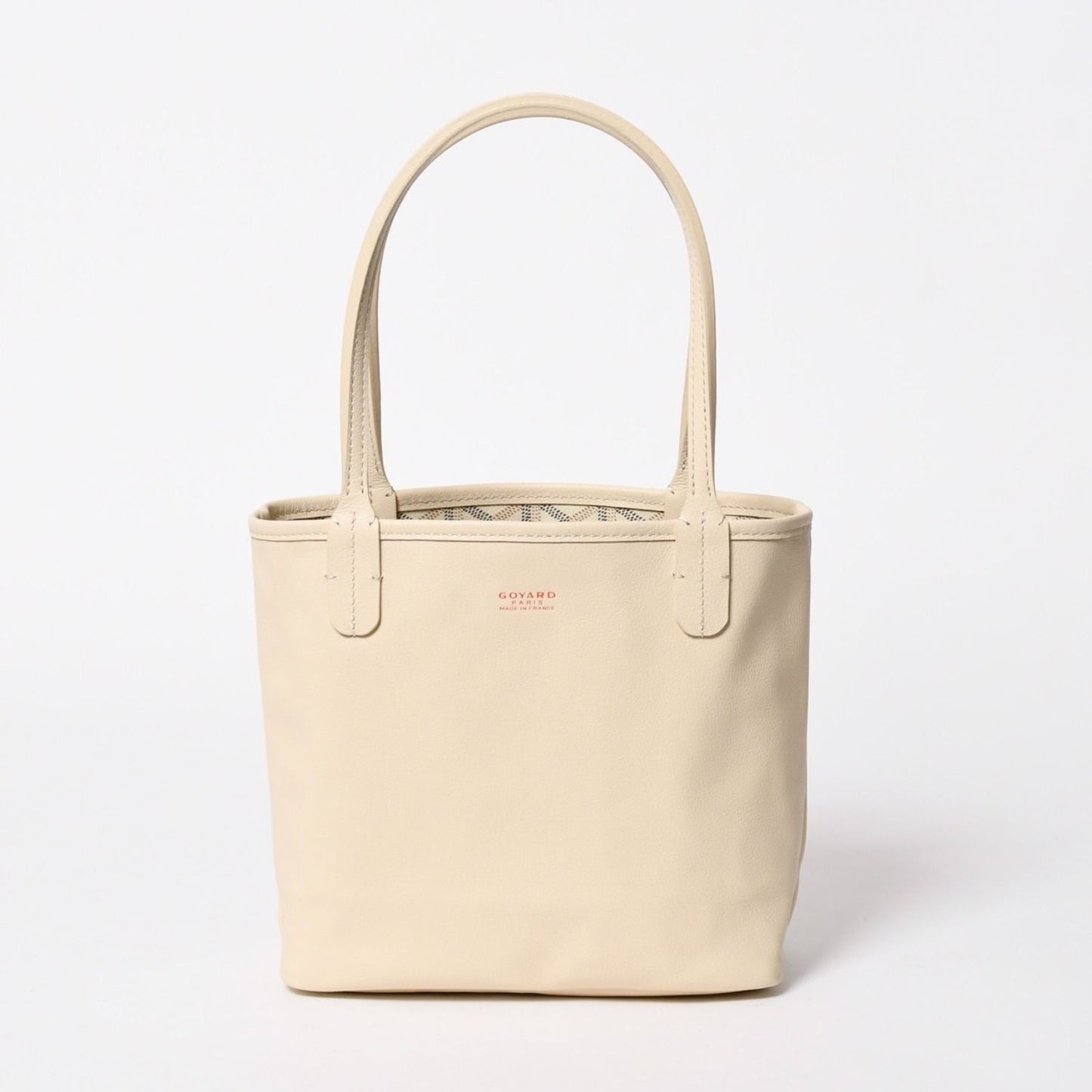 Goyard Tote Anjou Mini Ivory Sand Black Brown Reversible — view 3