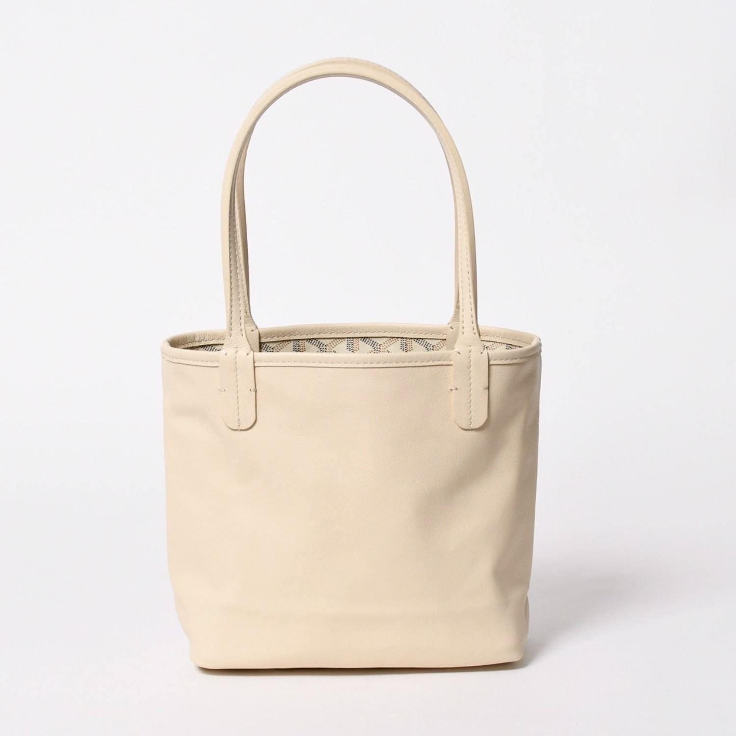 Goyard Tote Anjou Mini Ivory Sand Black Brown Reversible — view 4