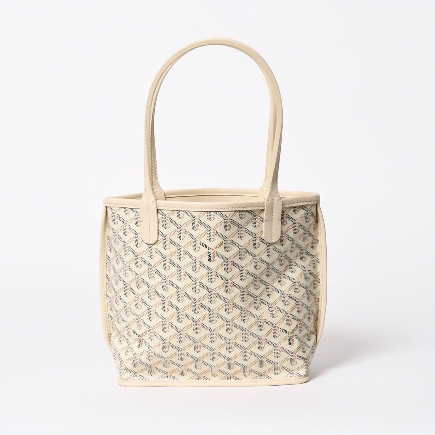 Goyard Tote Anjou Mini Ivory Sand Black Brown Reversible