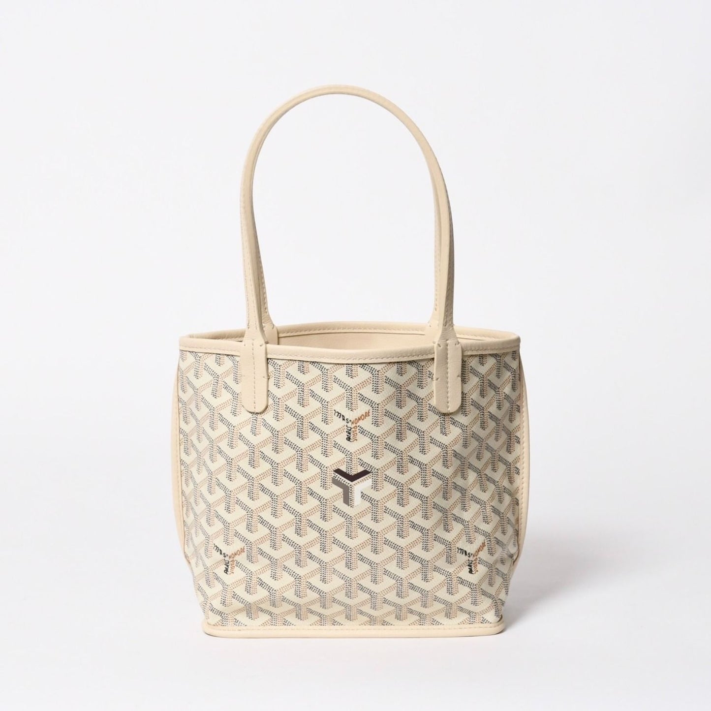 Goyard Tote Anjou Mini Ivory Sand Black Brown Reversible — view 2