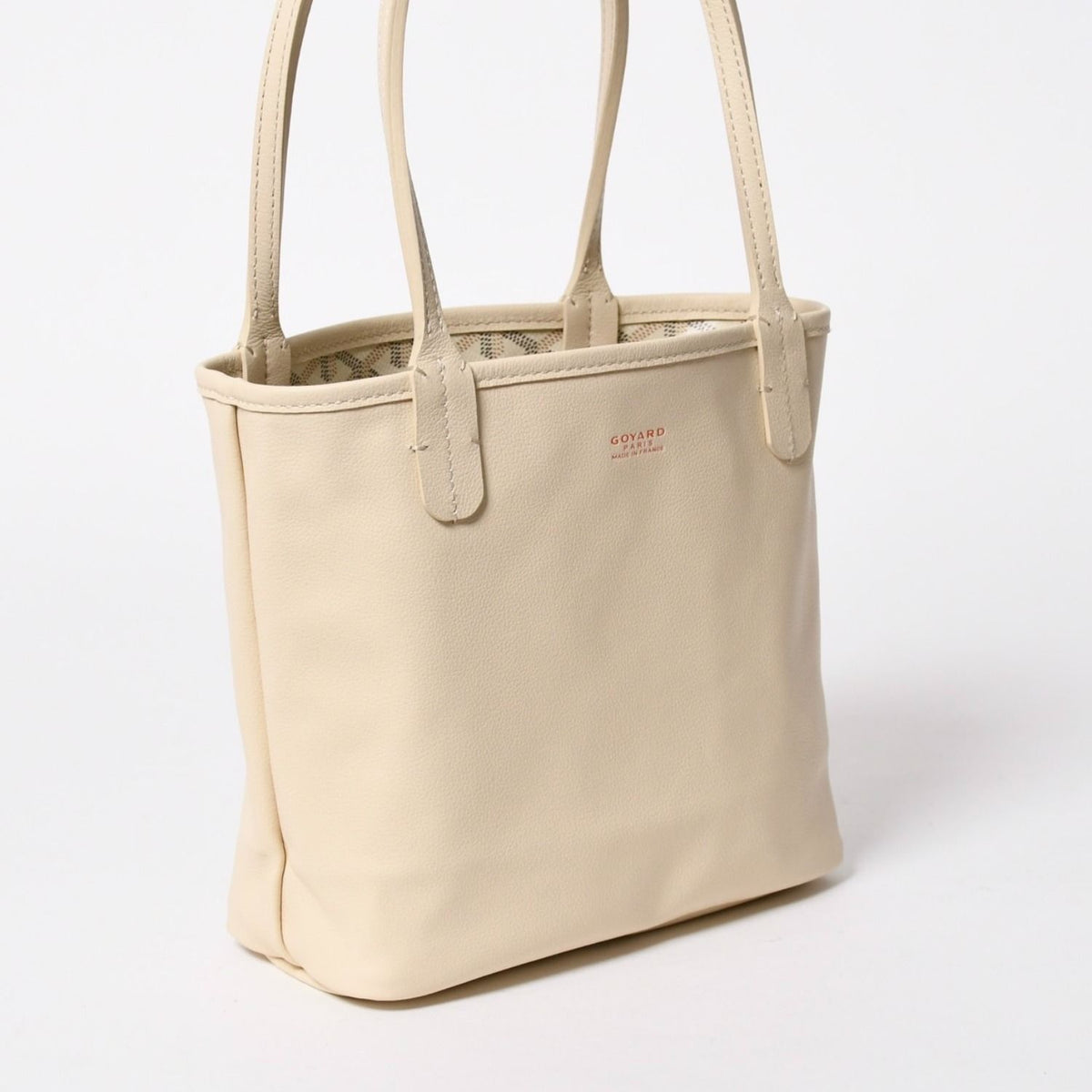 Goyard Tote Anjou Mini Ivory Sand Black Brown Reversible — view 7