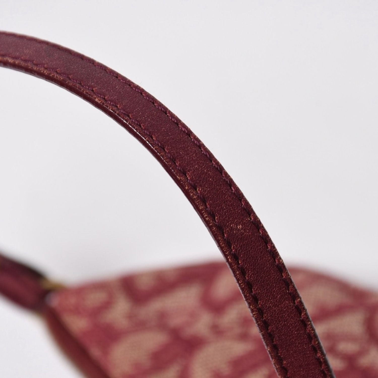 Dior Saddle Bag Trotter Red All Over Print Cotton Canvas — view 4