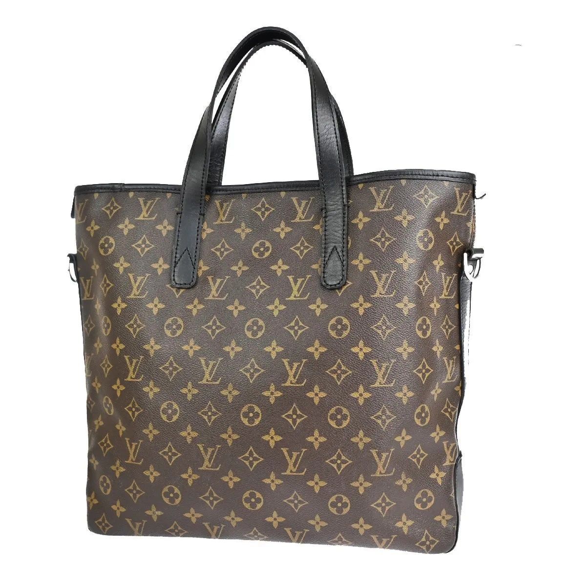 Louis Vuitton Tote Divis Macassar Black Brown Monogram