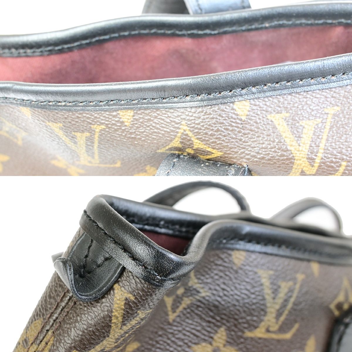 Louis Vuitton Tote Divis Macassar Black Brown Monogram — view 8