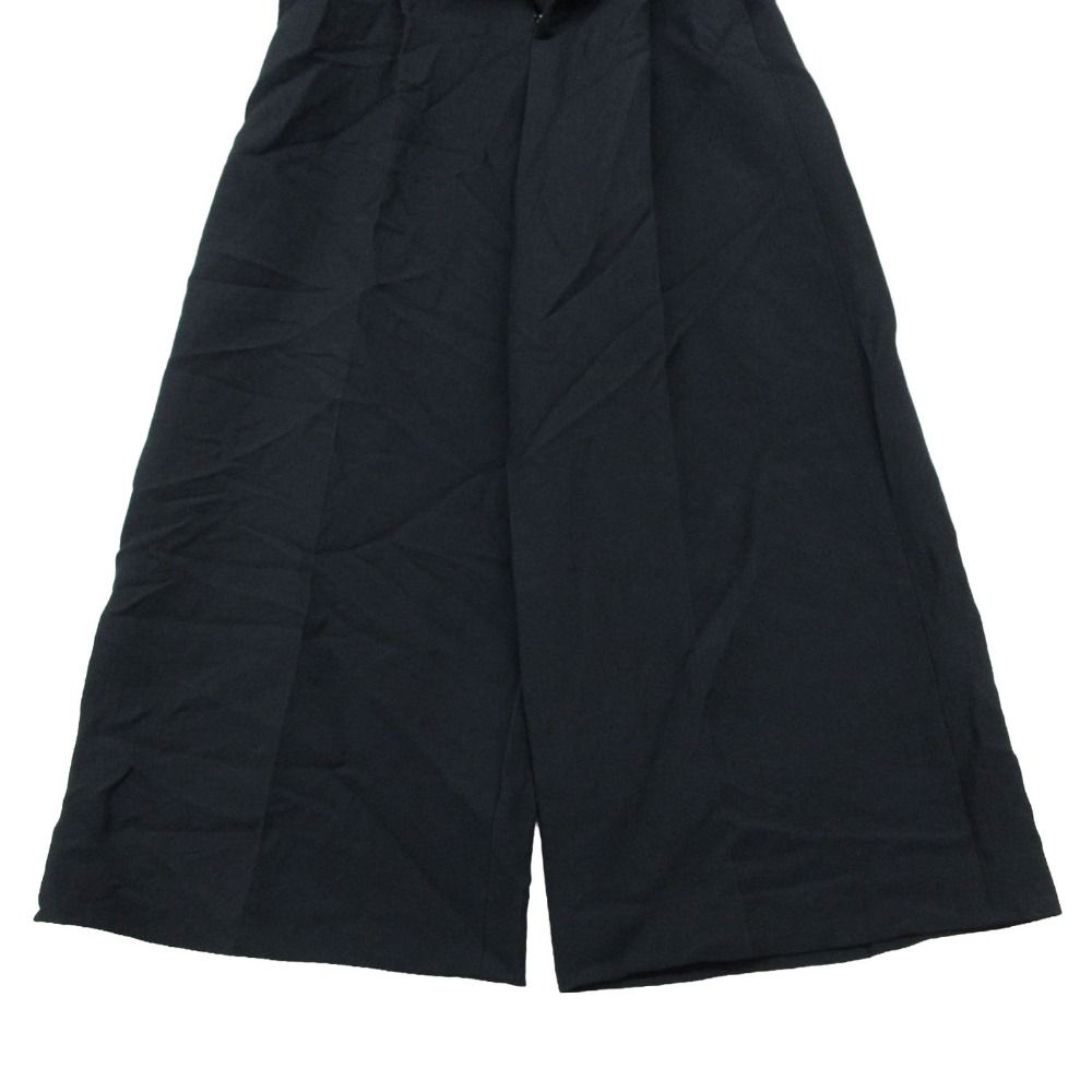 Dior Pants Wool Silk Blend Single-pleat Wide Zip Fly Center Crease Black — view 6