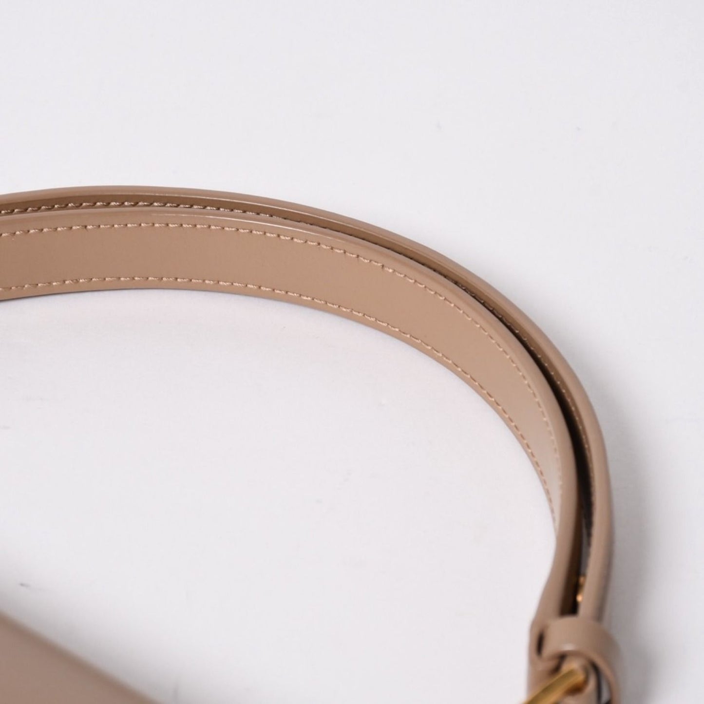 Saint Laurent Paris Voltaire Mini Bag Beige Leather Gold — view 8