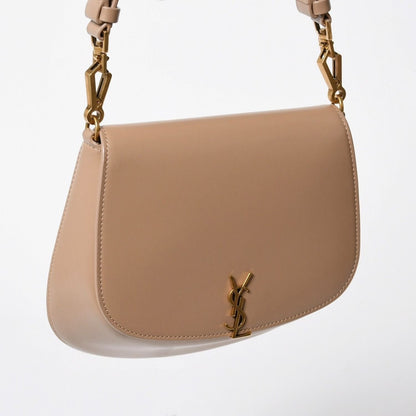 Saint Laurent Paris Voltaire Mini Bag Beige Leather Gold — view 3