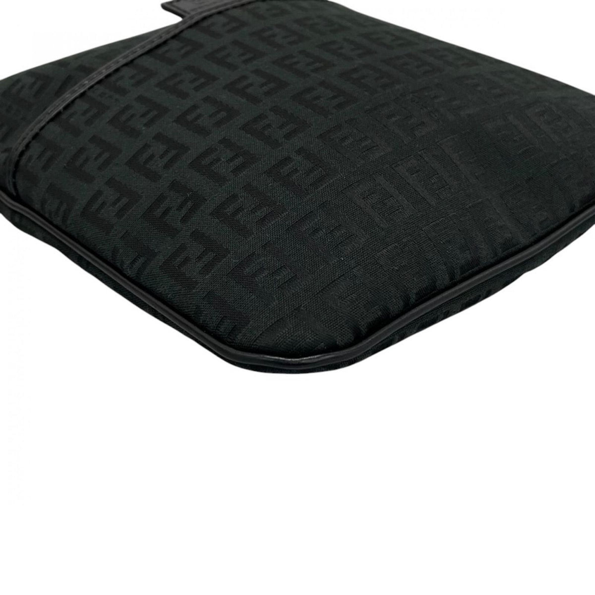 Fendi Shoulder Bag Zucchino Black FF Logo — view 8