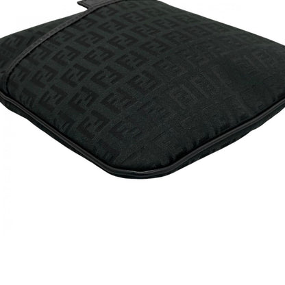 Fendi Shoulder Bag Zucchino Black FF Logo — view 8
