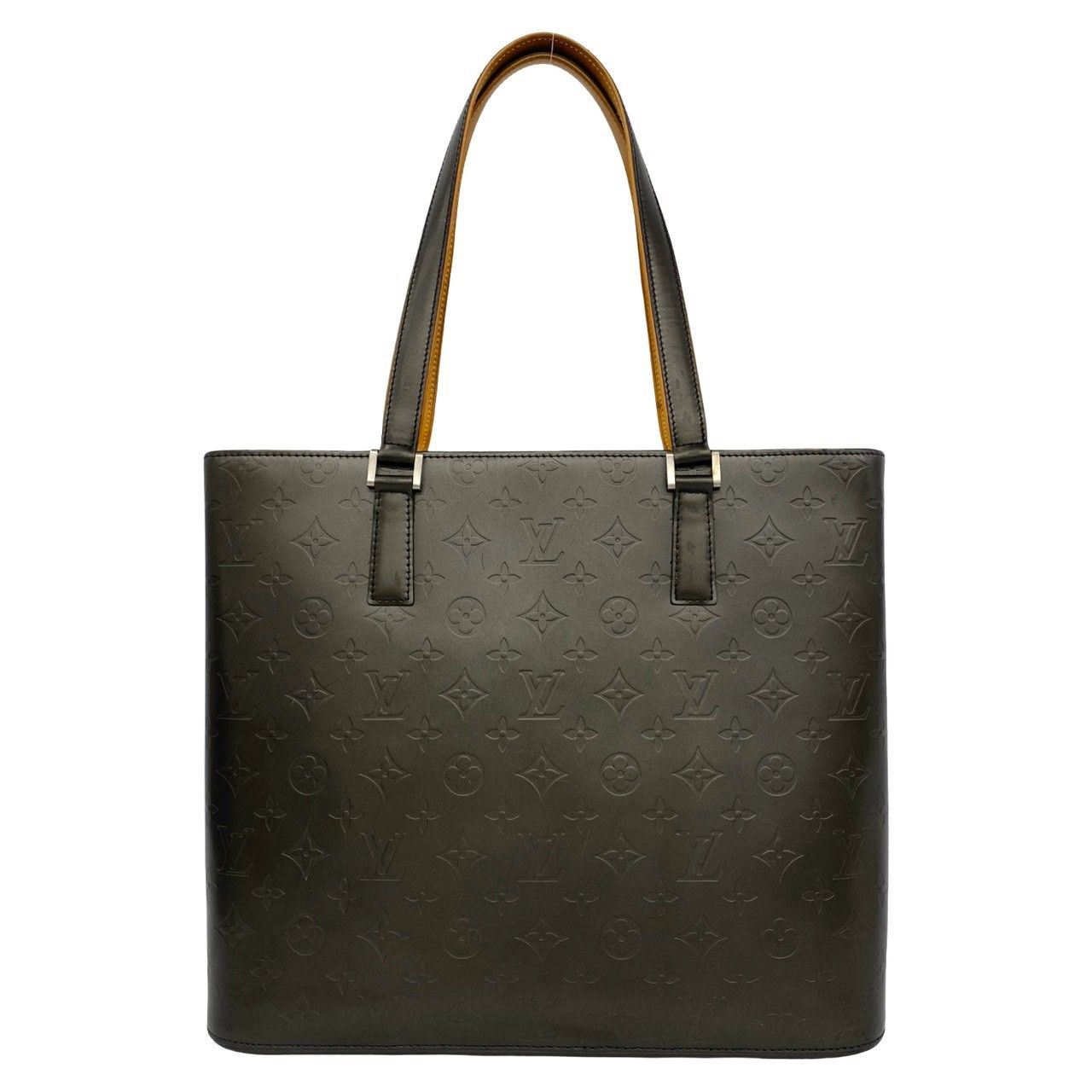 Louis Vuitton Wilwood Monogram Matte Leather Tote Black Noir — view 3