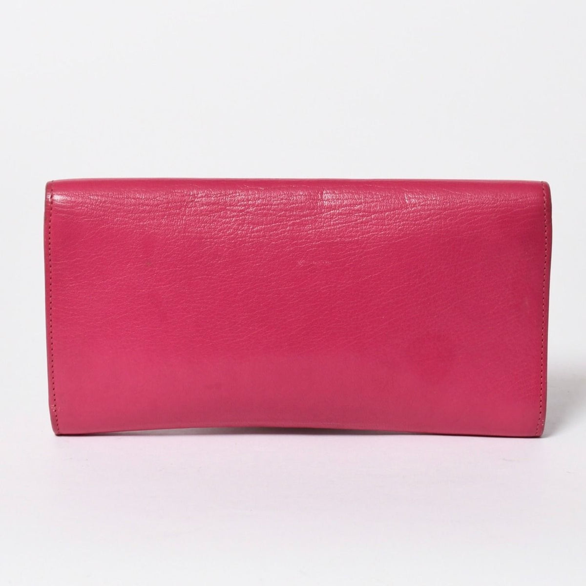 Saint Laurent Belle de Jour Clutch Fuchsia Pink Silver — view 2