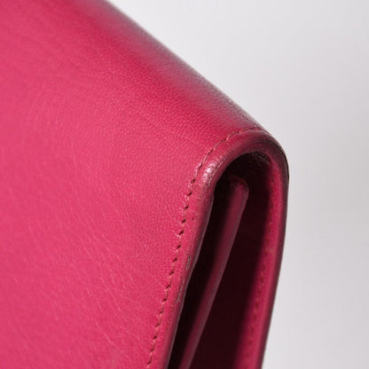 Saint Laurent Belle de Jour Clutch Fuchsia Pink Silver — view 6