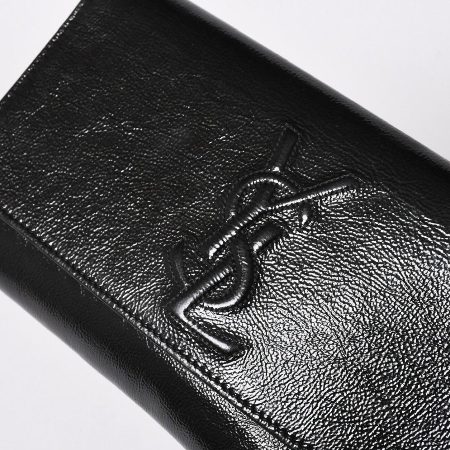 Saint Laurent Clutch Handbag Second Black Silver — view 5