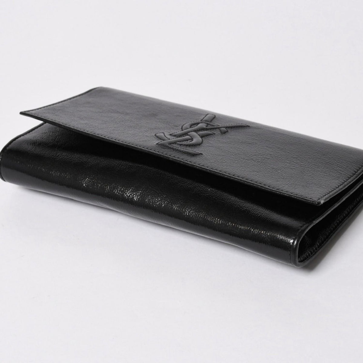 Saint Laurent Clutch Handbag Second Black Silver — view 4