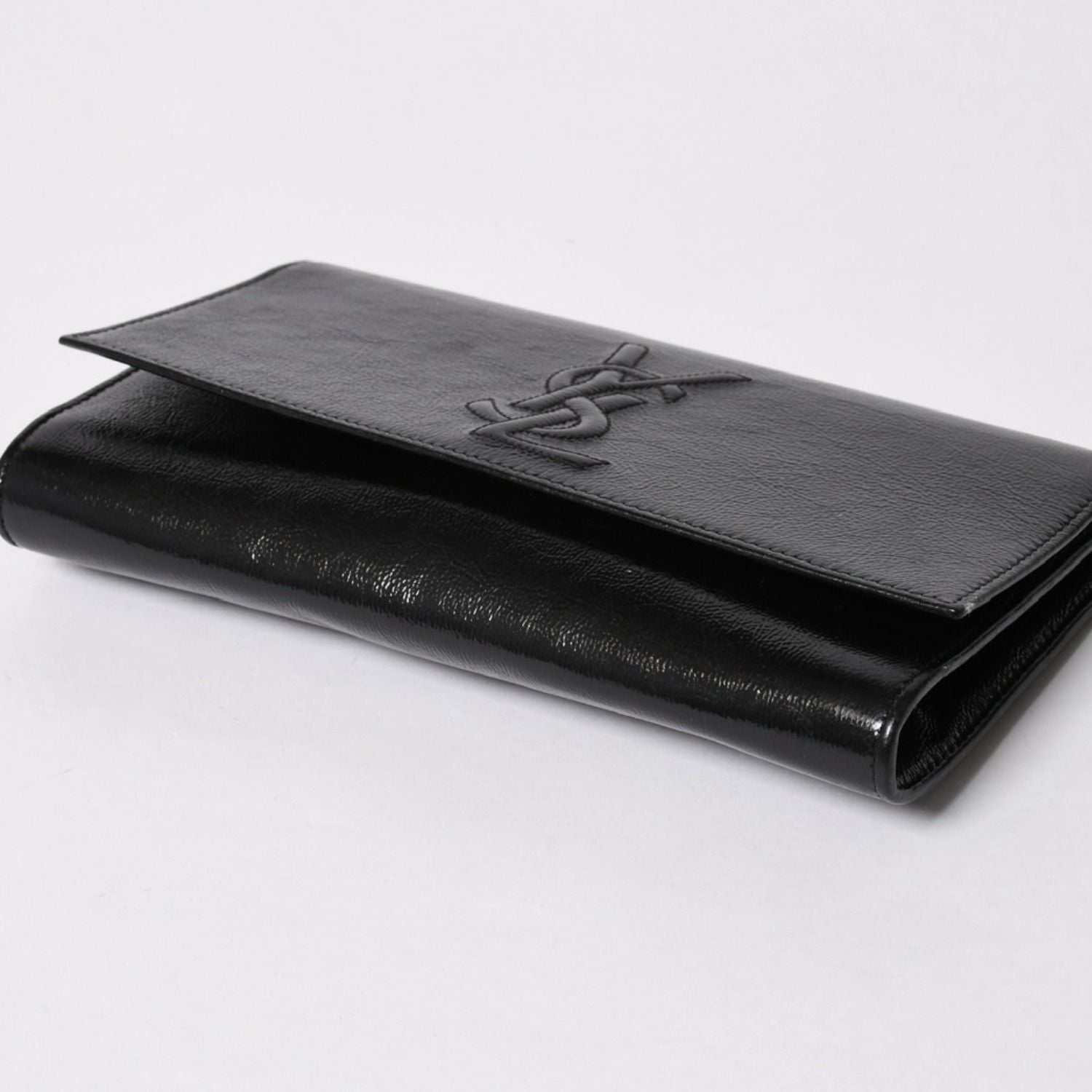 Saint Laurent Clutch Handbag Second Black Silver — view 4
