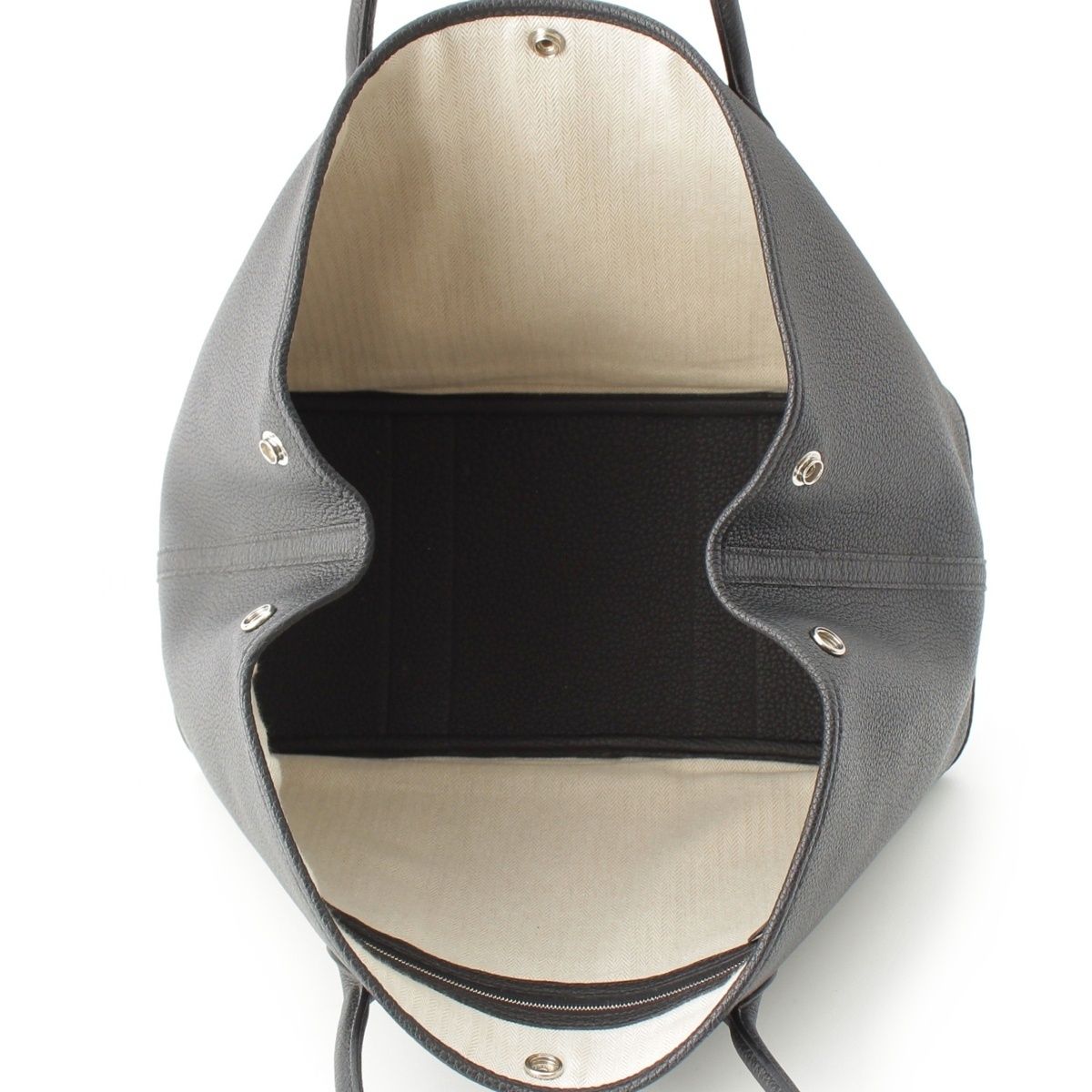 Hermes Garden Party 36 PM Negonda Leather Tote Black — view 6