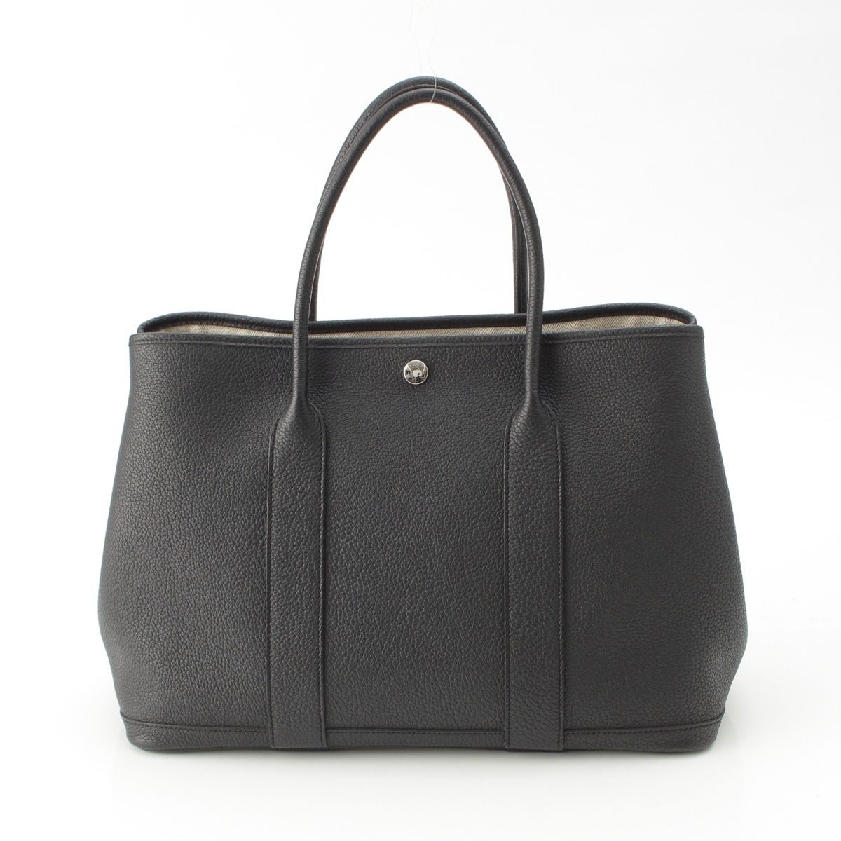Hermes Garden Party 36 PM Negonda Leather Tote Black — view 4