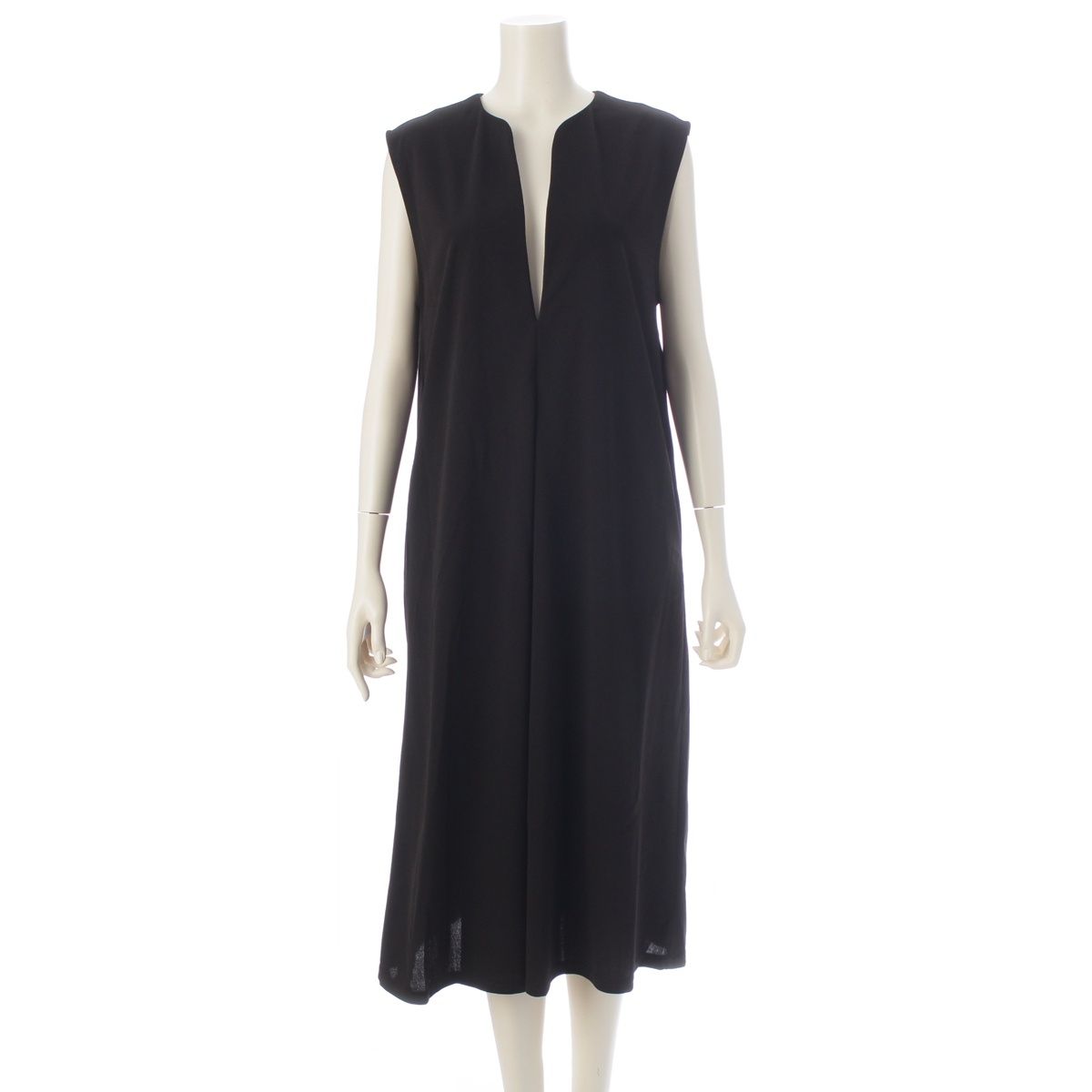 Hermes Martin Margiela Era Valouse Sleeveless Dress Black SM
