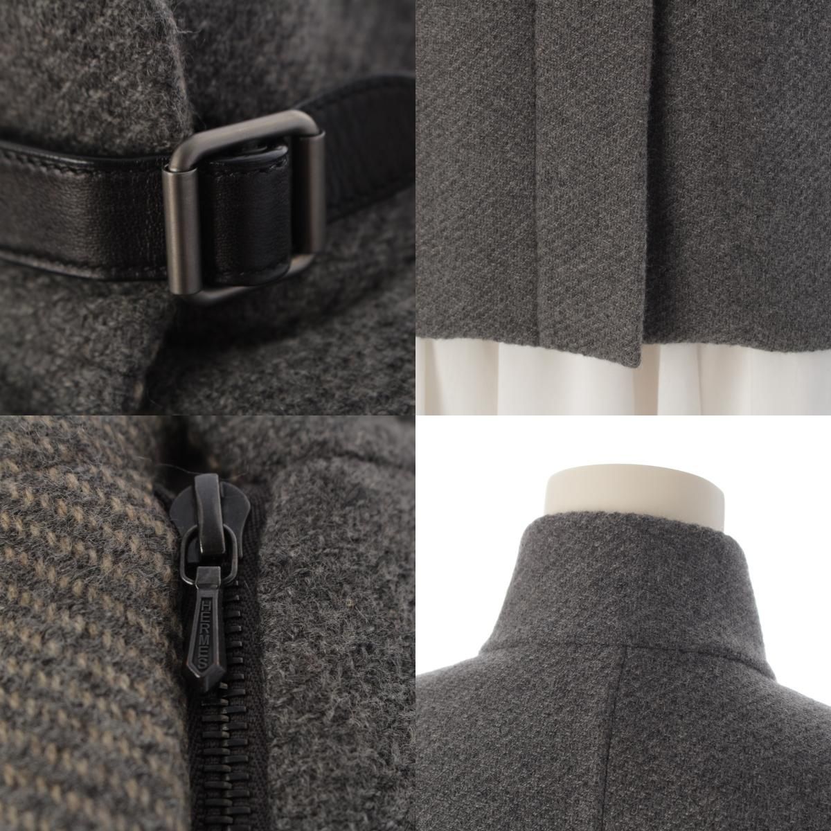 Hermes Martin Margiela Era Cashmere Hapi Belt Jacket Gray 36 — view 8