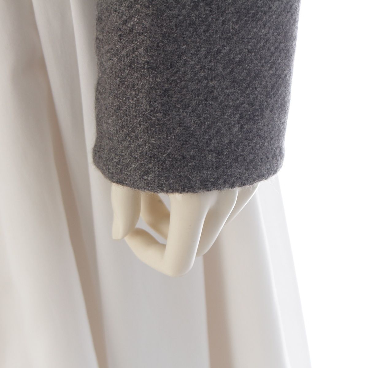 Hermes Martin Margiela Era Cashmere Hapi Belt Jacket Gray 36 — view 7