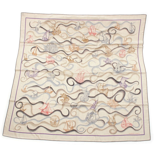 Hermes Carre Geant 140 Cashmere Silk L'Arpels du Large Call of the Sea All Over
