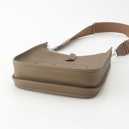 Hermes Evelyne 3 29 PM III PM Taurillon Clemence Shoulder Bag Etoupe — view 5