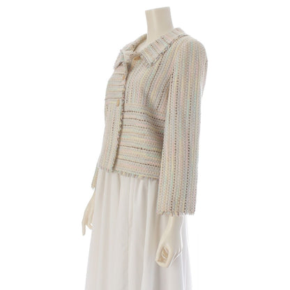 Chanel 00C Tweed Jacket Wood Button Multicolor 38 — view 2