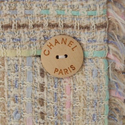 Chanel 00C Tweed Jacket Wood Button Multicolor 38 — view 7