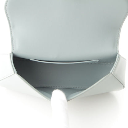 Celine Teen Laura Shiny Calfskin 2-Way Handbag Ice Blue — view 6