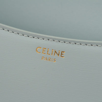 Celine Teen Laura Shiny Calfskin 2-Way Handbag Ice Blue — view 7