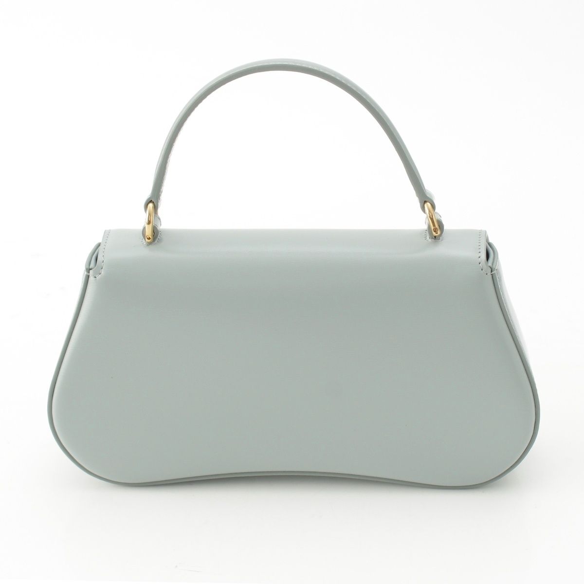 Celine Teen Laura Shiny Calfskin 2-Way Handbag Ice Blue — view 4