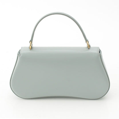 Celine Teen Laura Shiny Calfskin 2-Way Handbag Ice Blue — view 4