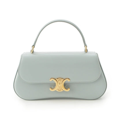 Celine Teen Laura Shiny Calfskin 2-Way Handbag Ice Blue