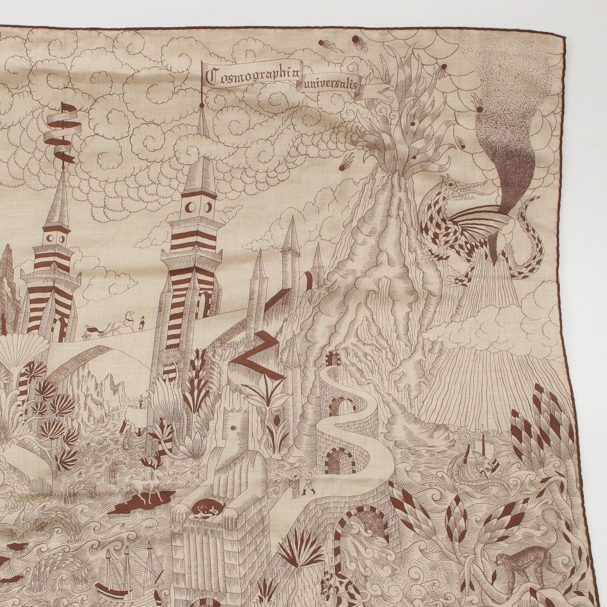 Hermes Carre Geant Cashmere Silk All Over Print Cosmographia Universalis Space — view 3