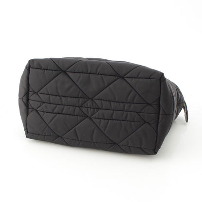 Prada Re-Nylon Padded Nylon Triangle Logo 2-Way Medium Tote Black — view 5