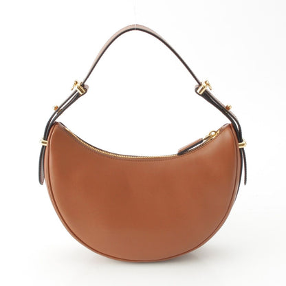 Prada Arque Small Leather 2-Way Handbag Cognac Tan Brown — view 4