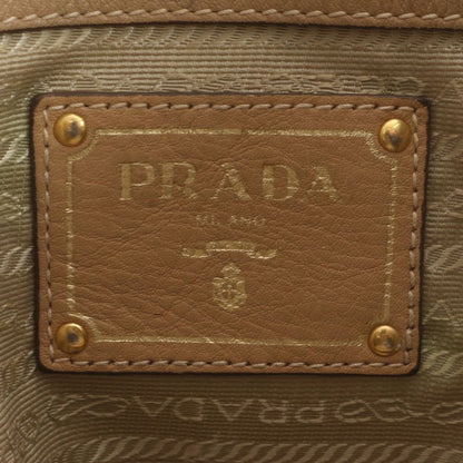Prada Vitello Daino Leather Tote Shoulder Hand Brown — view 8