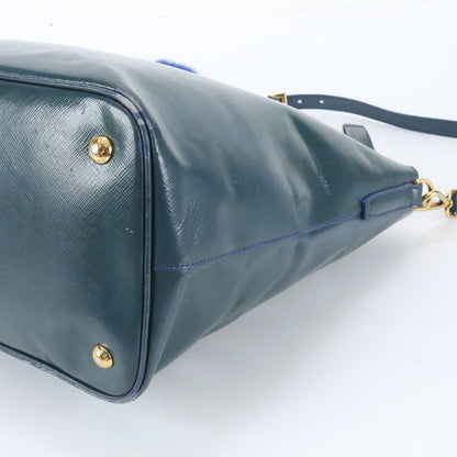 Prada White Tag Saffiano Leather Triangle Logo 2-Way Shoulder Bag — view 4