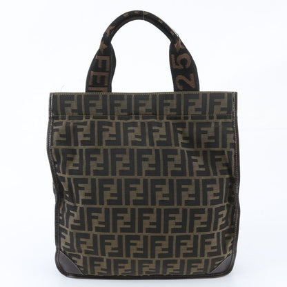 Fendi FF Zucca Leather Tote Shoulder Hand Brown — view 3