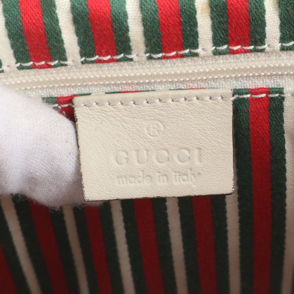 Gucci GG Canvas New Brit Leather Tote — view 8
