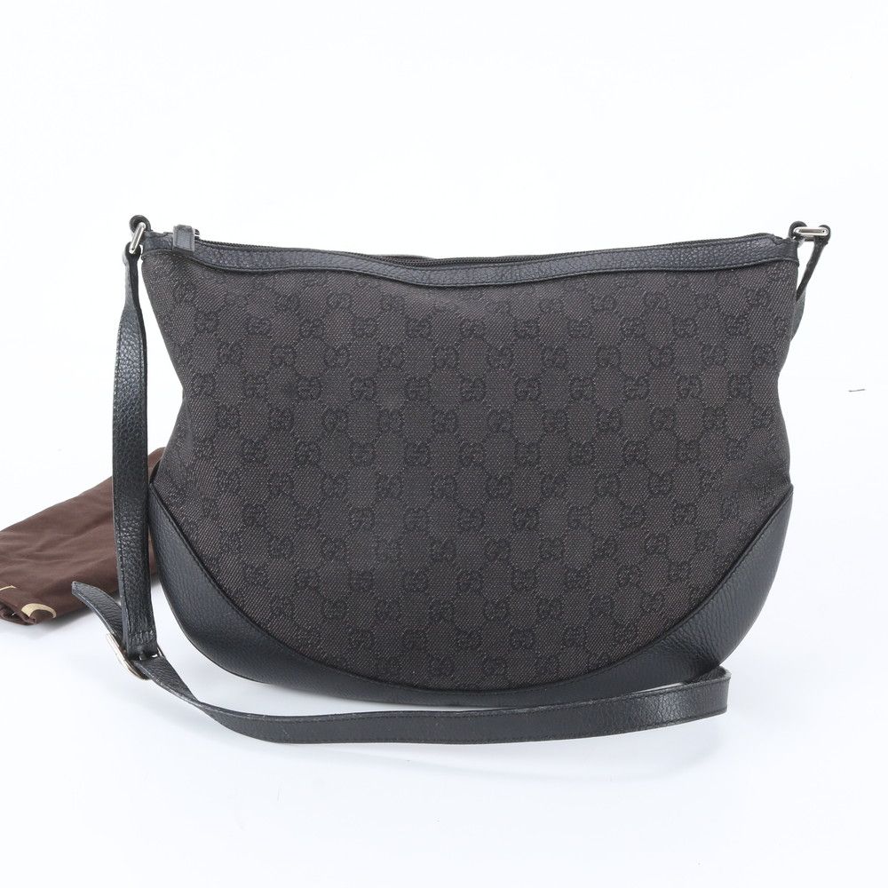 Gucci GG Canvas Leather Shoulder Bag Crossbody Messenger Business