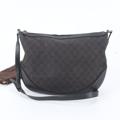 Gucci GG Canvas Leather Shoulder Bag Crossbody Messenger Business